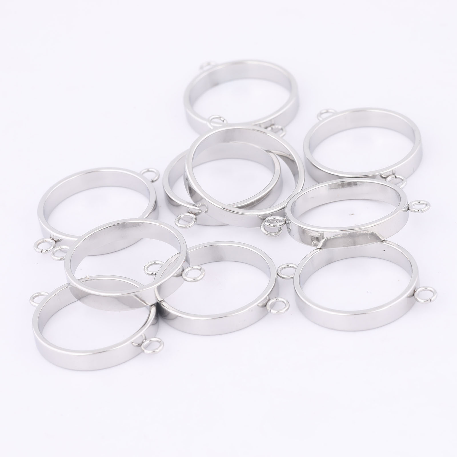 10pcs Stainless Steel 14mm Ope - Metal Photo Panel 评论和价格