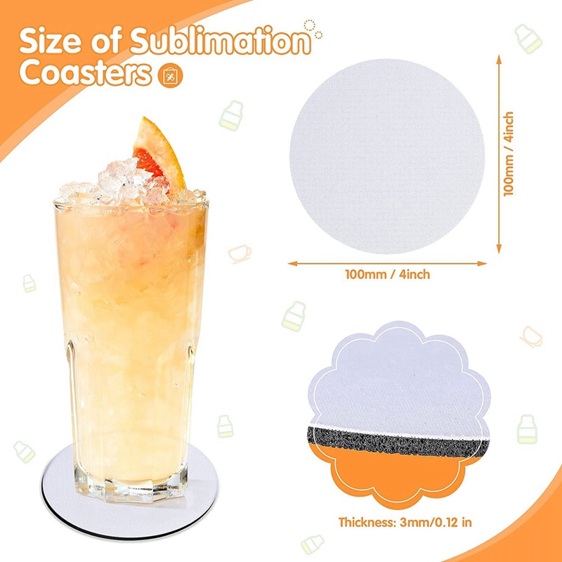 Sublimation Blank Cup Coasters - Coaster Sublimation Blank 评论和价格
