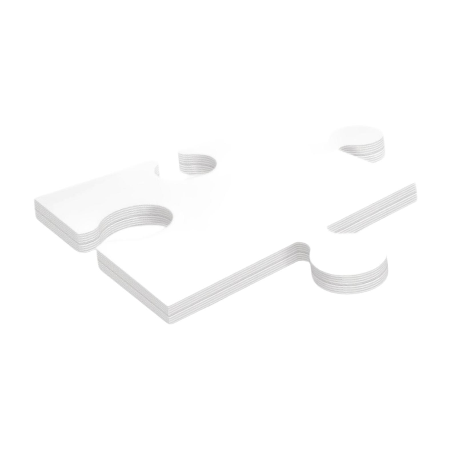24x White Cardboard Blank Jigs - Puzzle Blank White 评论和价格