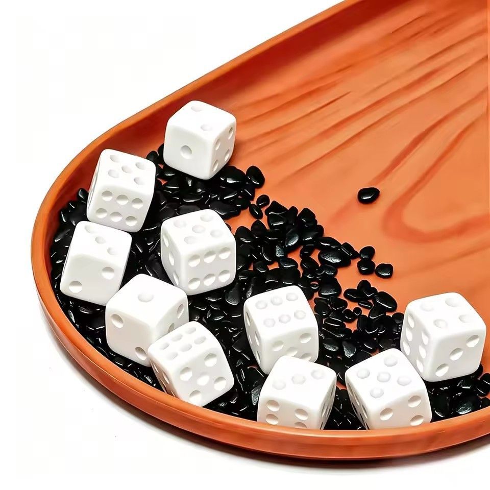 10 Pcs/set Blank White Dice Fu - Puzzle Blank White 评论和价格