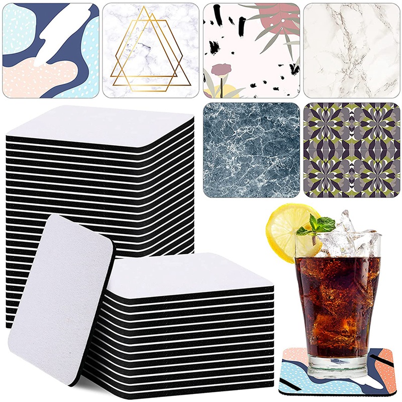 35 Pieces Square Sublimation C - Coaster Sublimation Blank 评论和价格