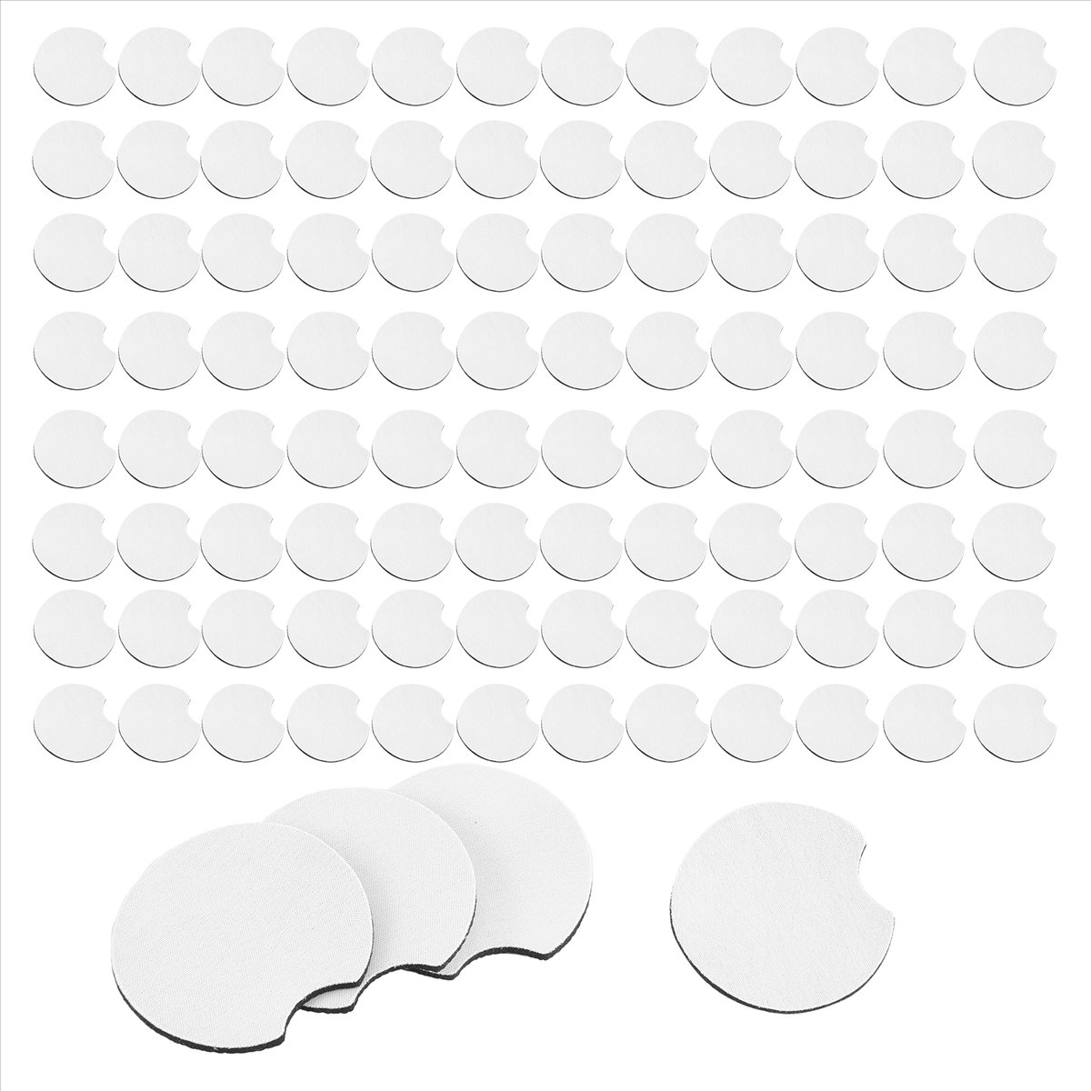 AA83 100 Pcs of Sublimation Bl - Coaster Sublimation Blank 评论和价格