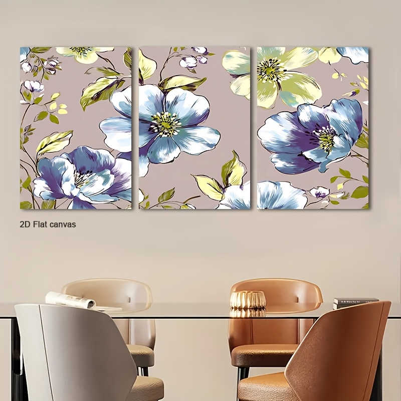 Frameless Canvas 2D Flat, 3pcs - Canvas Wrap Ready 评论和价格