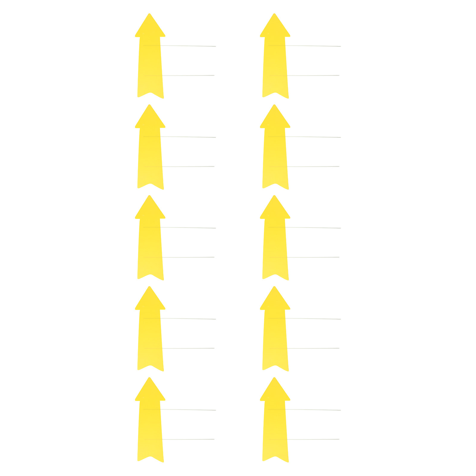 10Pcs Blank Yellow Arrow Signs - Yard Sign Blank 评论和价格