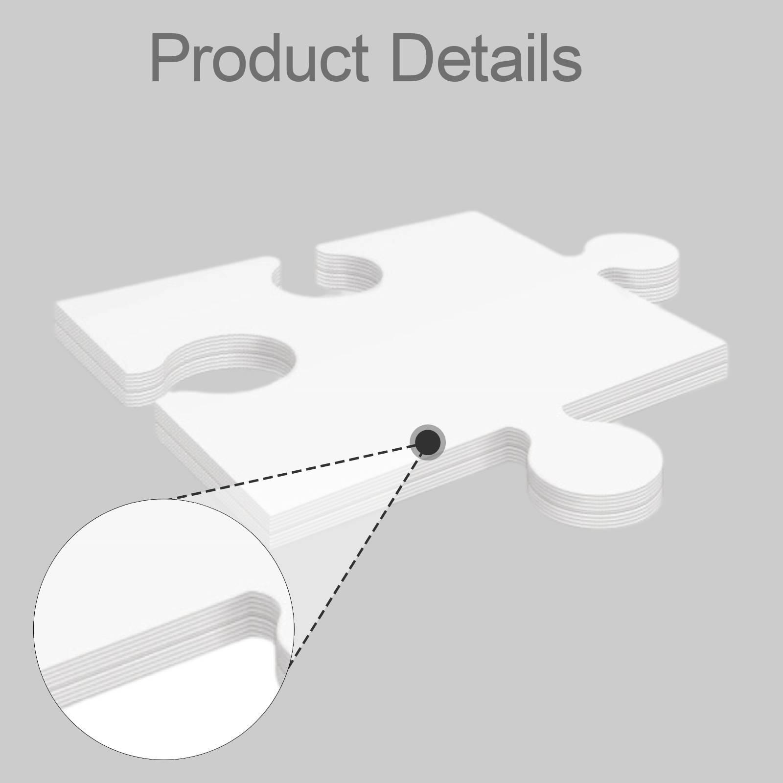 24x White Cardboard Blank Jigs - Puzzle Blank White 评论和价格